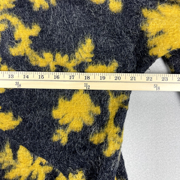 Pomodoro Mohair Blend Jacket Coat Women 8 Floral Pocket Collarless Made in Italy - Picture 9 of 16